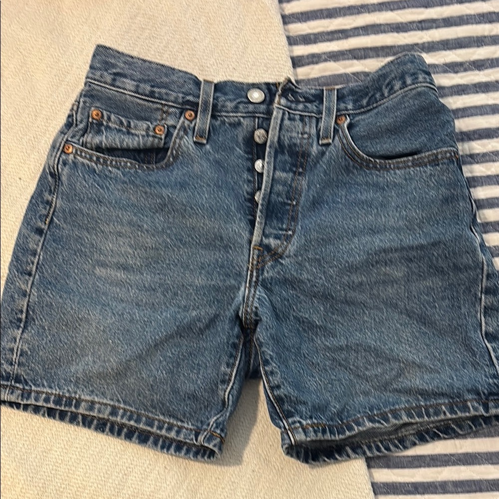 Levi's Classic Blue Denim Shorts